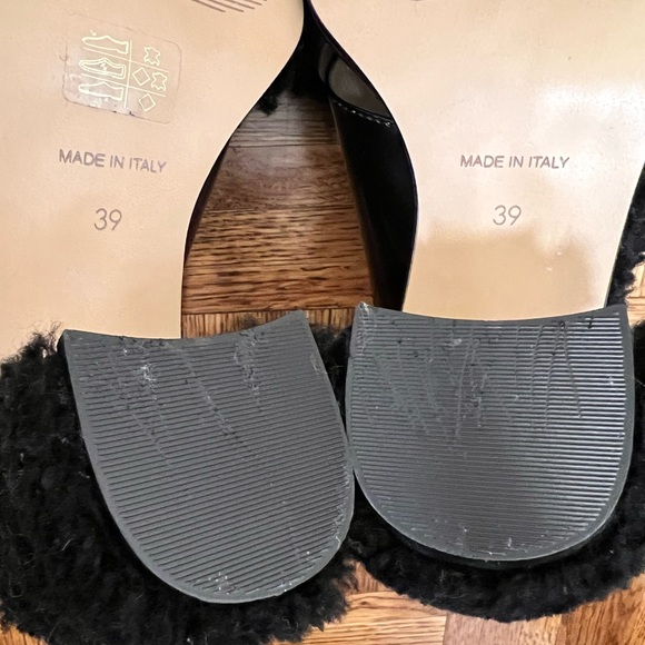 BCBGMaxAzria Faux Fur Block Heel Sandal - Picture 7 of 7